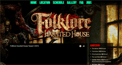 Desktop Screenshot of folklorehauntedhouse.com